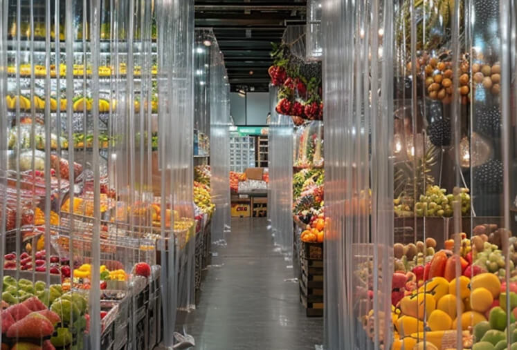 Kurtyny PCV Spożywcze