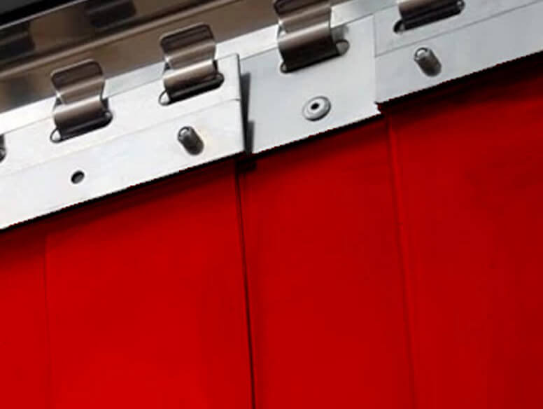 kurtyny spawalnicze czerwone